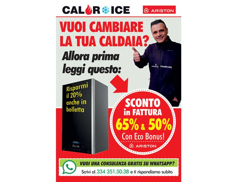 Volantino Eco Bonus Cambio Caldaie Ariston