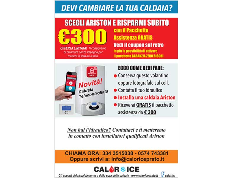 Sconto Assistenza Caldaie Ariston Prato